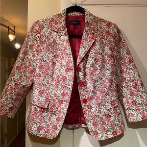 Talbots Pink Flowered Blazer